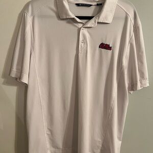 Ole Miss Cutter and Buck White Polo Shirt